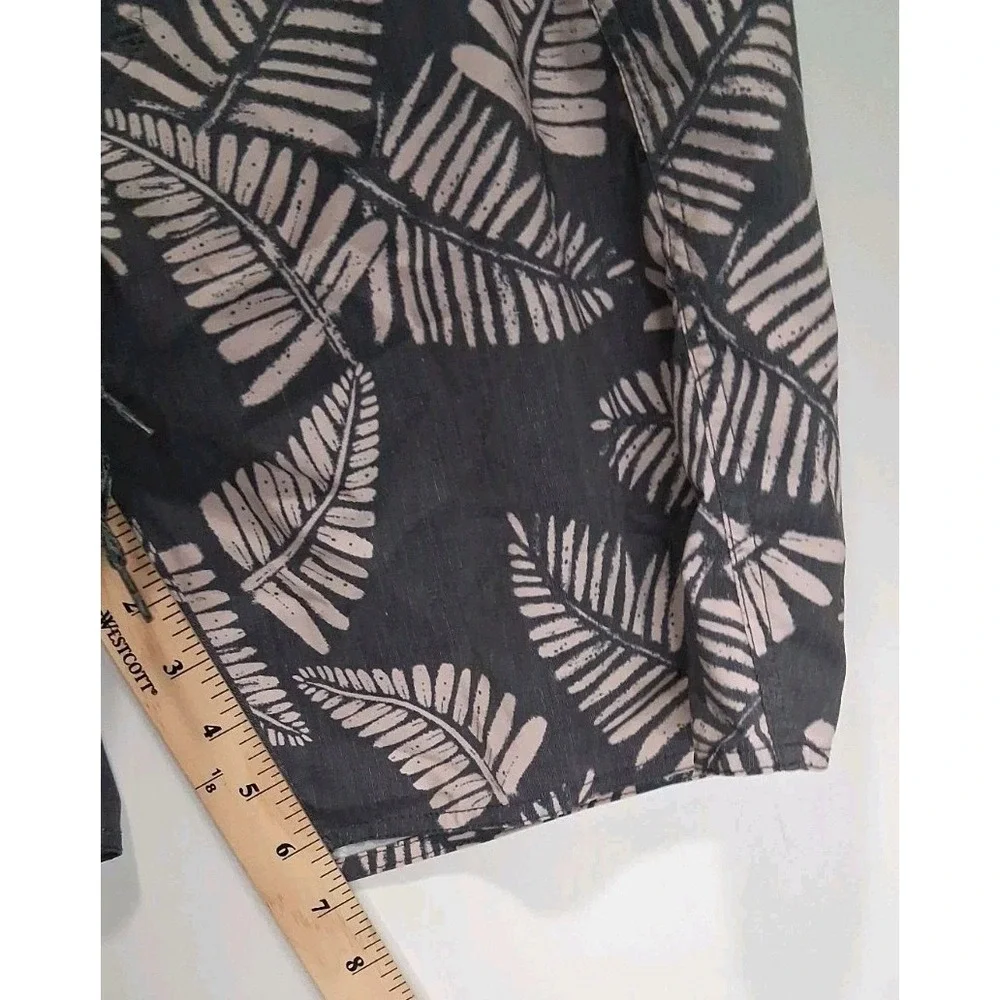 Roark Men's Sz 30 Shorey Swim Trunks Charcoal Botanical Drawstring Board Shorts